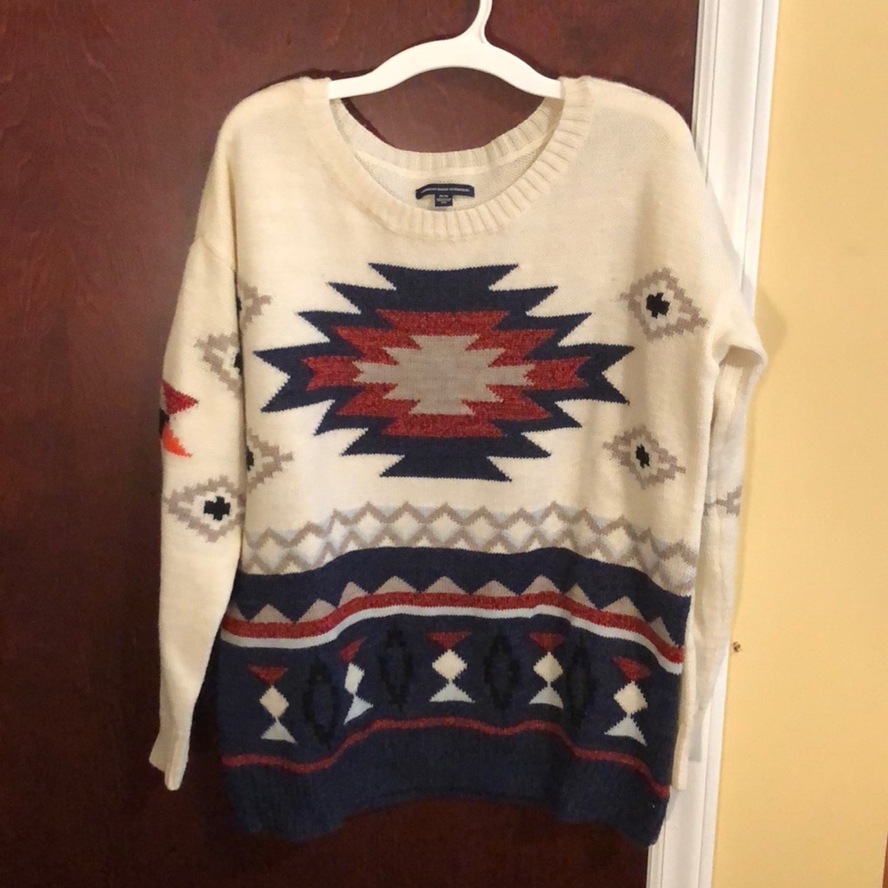 American Eagle patterned sweater
